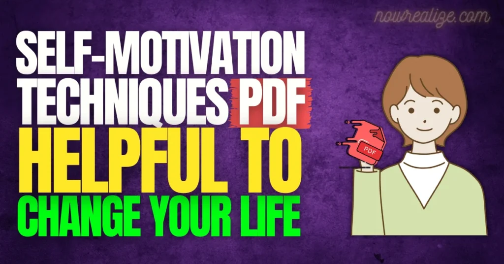 Self-Motivation Techniques PDF