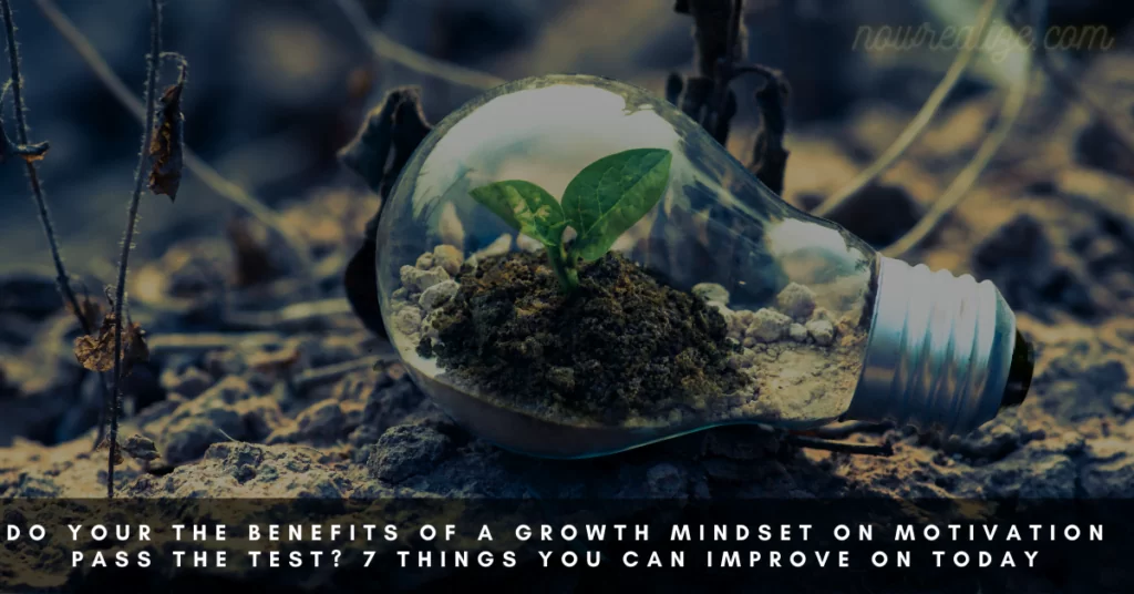 Benefits Of A Growth Mindset On Motivation! 7 Things You Can Improve On Today