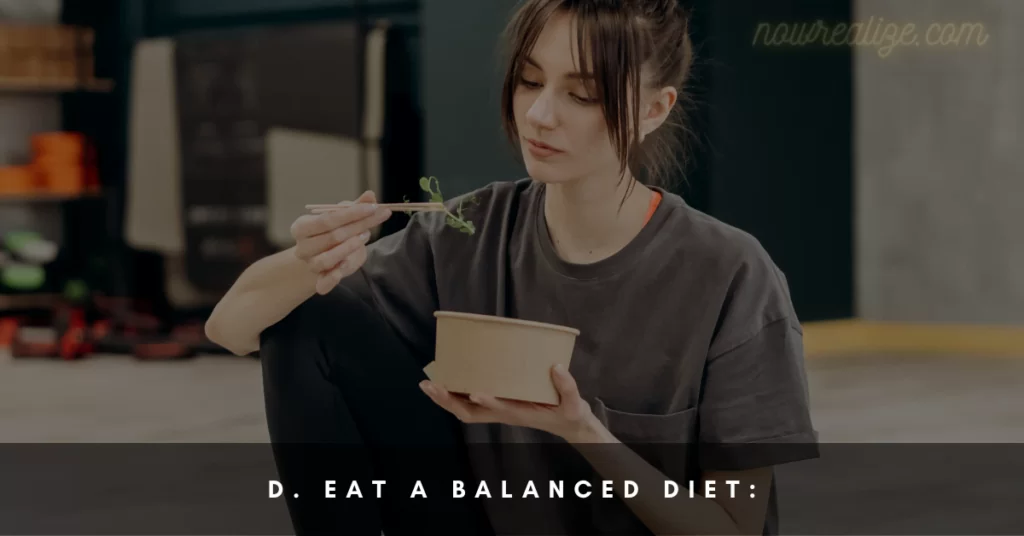 Eat a Balanced Diet