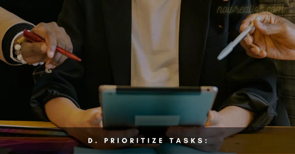 Prioritize Tasks